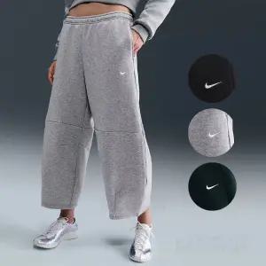 나이키 여성 루즈핏 버뮤다 팬츠 밴딩 기모 와이드핏 트레이닝복