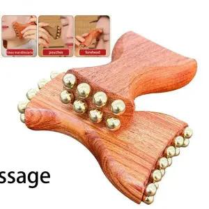 괄사 황동 골드 비드 얼굴 근막 리프팅 볼 미용 마사지 림프 배수 트리거 포인트 이완