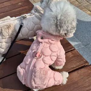 강아지 겨울 포켓 올인원 패딩 2XL 1P 방한 산책 점퍼 강아지점퍼