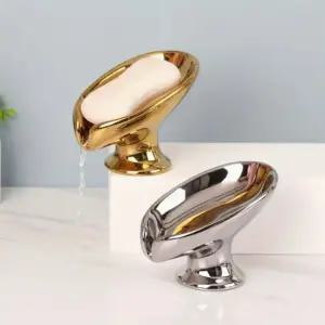 실리콘 케이스 비누 세라믹 도자기 규조토 거치대 나뭇잎 받침대 스텐 홀더 고급 물빠짐