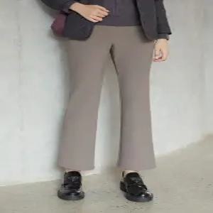 [피에이티/ PAT] 25 F/W 신상 여성 솔리드 밍크본딩 부츠컷 팬츠 1L-81683