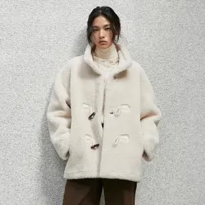 [LAP](강남점)토글장식 페이크 시어링 무스탕 AR4MZA61