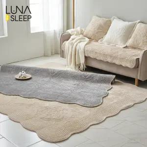 [루나앤슬립] 극세사 자수 퀼팅 카페트 1세트 (특대형)