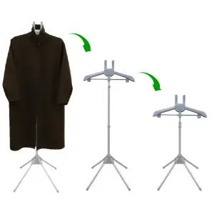 높이조절 스탠드 스팀다리미판 거치대 접이식 행거 지지대