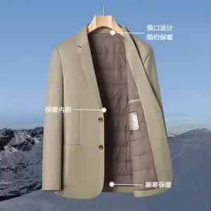 남성용 정장 자켓 겨울 패딩 가죽 재킷 캐주얼 따뜻한 패션 힛템