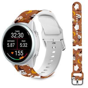 삼성 갤럭시 워치 3 45mm, 22MM 퀵핏 소프트 실리콘 할로윈 스트랩 핏 Venu 4 45mm/3/2/Forerunner 570 47mm/970/965/955 여성용 스마트워
