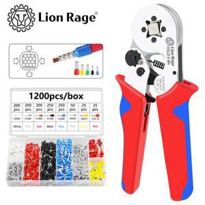 관형 터미널 압착 도구 가정용 펜치 수동 전기 미니 소형 클램프 키트 HSC8 6-4A 0.25-10 mm² AWG23-7