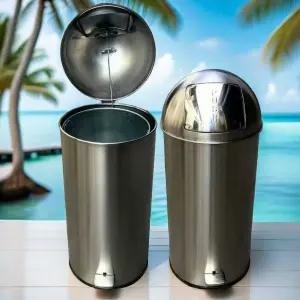 내통분리 불연성 쓰레기통 대형휴지통 무소음 페달 슬림 페달휴지통