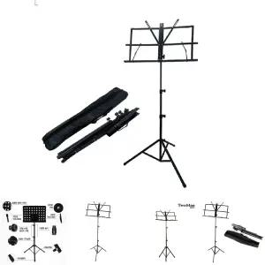 휴대용 3단 접이식 악보 보면대/가방/지휘자/받침대/스탠드/악기/지휘자용/뮤직/타공판/경량/고급/공연용