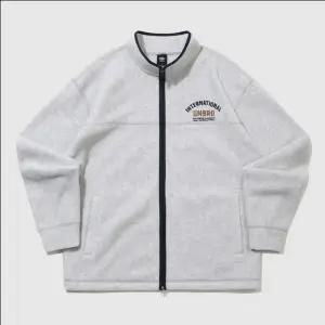 플러스플리스 스탠넥 집업 자켓 / WHITE MELANGE UQ421CFTN1