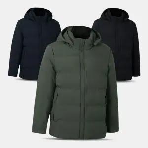 [아즈바이]남성 겨울 하프 후드 신사 패딩 점퍼 GPD06 중년