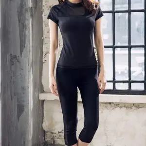 [콩심팥심]여자 요가복 반팔티 8부 레깅스 세트 1P 스포츠 셋업 필라테스옷