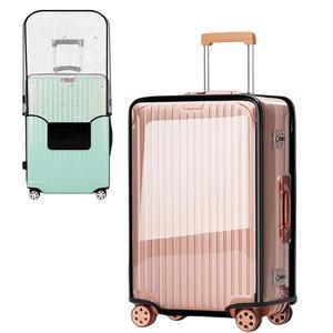 수하물 보호용 28인치 여행 가방 커버 투명 PVC 방수 보호 Tsa