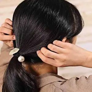 머리끈 여성 헤어 고무줄 방울 진주 머리 악세사리