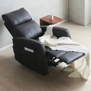 바디 1인 리클라이너 소파의자 수동 에어레더 이지클린