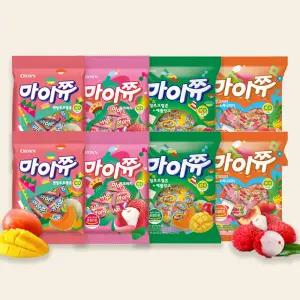 크라운 마이쮸 100g 4종 24봉 (핑크리치6+애플망고6+써니피치6+멜론6)
