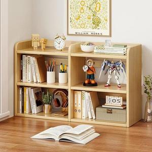 책장 미니 원목 정리대 전면책꽂이 착지 낮은 간이 컬러 책상위 전면책장 침실 북트리