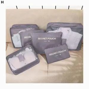 [콩심팥심]메쉬 정리 여행용 방수 세트 파우치 여행 휴대
