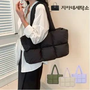 [지아네세탁소] 초콜렛패딩백 숄더백 여성가방 데일리가방