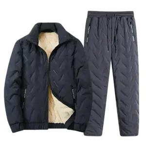 남성 겨울점퍼 남자잠바 점퍼 패딩 방한복 작업복 양털 바지 빅사이즈 잠바 집업 기모바지