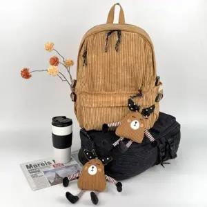 라탄 보부상 가방 비닐 코듀로이 골덴 인형 백팩