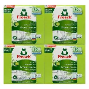 프로쉬 NEW 그린레몬 식기세척기 전용세제 30개입 4개 / 써클