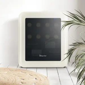 매직쉐프 미러글라스 레트로 와인셀러 15병 48L/와인냉장고 와인저장고 음료수냉장고 미니냉장고 술저장고