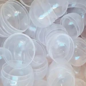 이벤트 뽑기캡슐 전체투명 용품 추첨볼 행사 53x60mm 파티 가챠 25개입