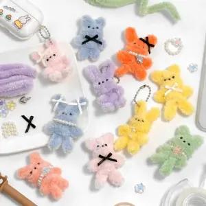 랜덤 미니 모루 키링 만들기 12개/어린이/활동/인형/DIY/재료/놀이/키트/철사/돌봄/늘봄/미술/공예/수업