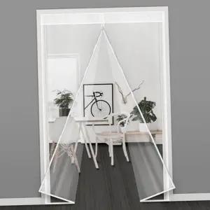 방한 현관 방풍 비닐 자석 문 방풍 비닐 바람막이 겨울