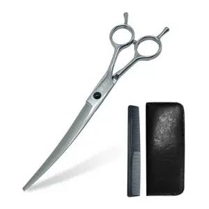 모모 강아지 실버 미용 가위 세트 커브가위 빗 케이스 펫가위 애견가위 반려동물가위 펫전용가위