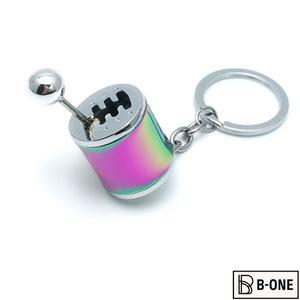 아름다운 자동차 수정 펜던트 6 기어 시프트 키 체인 시프터 금속 열쇠 고리