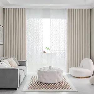 [지나송]브리아나 암막커튼+코디커튼+커튼봉(대형)