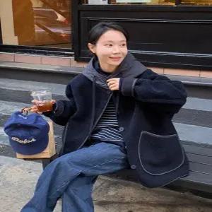 오챠드 패딩후드 덤블 무스탕 (one color)