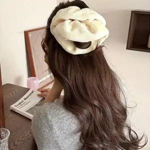 [골드스마일](쓰러담아) 밍크 곱창밴드 털 머리끈 세수 세안밴드 털곱창밴드