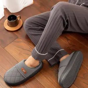 남성 사무실 거실 생활 논슬립 슬리퍼 방수 실내 실외 방한 사장님 회장님 겨울 층간소음방지