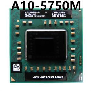 A10-Series A10-5750M 중고 쿼드 코어 스레드 CPU, 35W AM5750DEC44HL 소켓 FS1, 2.5 GHz