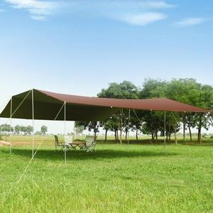 초대형 타프 6mX8m 실버 코팅 쉘터 캠핑 8m 렉타 타프쉘 대형 양면 헥사 캐노피