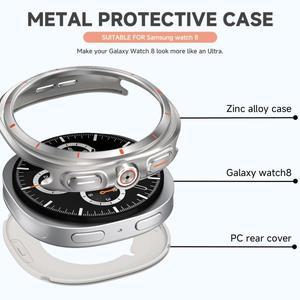 삼성 갤럭시 워치 8 40 44mm용 알루미늄 합금 보호 케이스 울트라 2025 47 스크린 프로텍터 액세서리