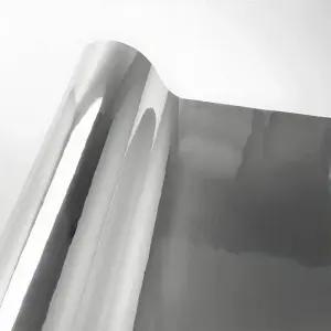 본넷랩핑 Stretchable 크롬 실버 비닐 랩 공기 방출 차량용 스티커 접착 필름 롤 미러 포장