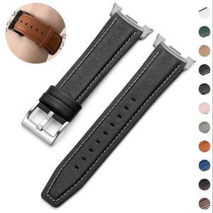 갤럭시 워치 8 40/44mm 가죽 시계줄 실리콘 하이브리드 손목 밴드 클래식 46mm 울트라(2025)용