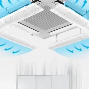 천장형 에어컨가림막 바람막이 가드 시스템 날개 무타공