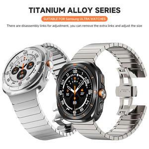 삼성 갤럭시 워치 울트라 47mm용 티타늄 스트랩 갤럭시 워치 8/8클래식 40/44mm 46mm용 메탈 밴드 스테인리