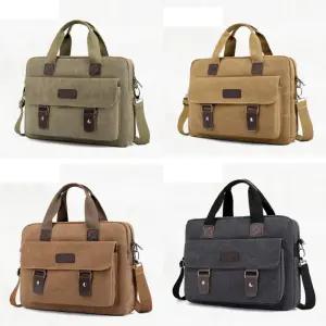 다기능 빈티지 노트북 서류 가방 pbU2+5RCm