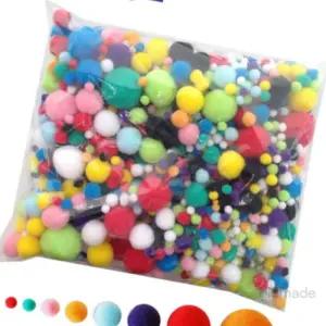 글샵 폼폼이 혼합세트 약220G 머리핀재료 꾸미기재료 미술수업