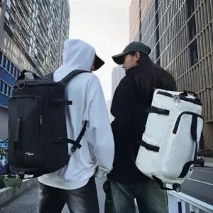 대용량 여행백팩 보스턴 스타일 남녀공용 캐리어결합 가능 장거리 이동 필수 가방
