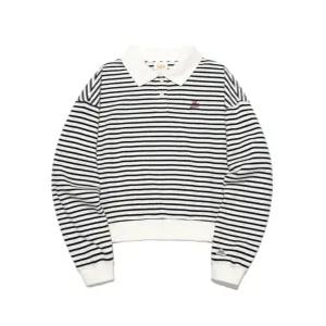 LEE 우먼 유니온 피케 카라 맨투맨 B1 LE2503CR61 IV GR PI