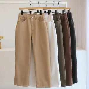 [잇수다] 파리폰 양기모 일자 와이드 코튼 팬츠