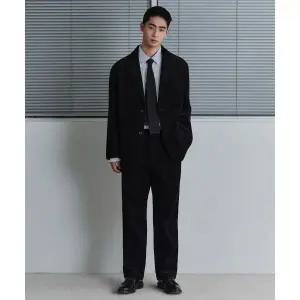 시티 워커스 8W 코듀로이 테이퍼드 팬츠 블랙 377971