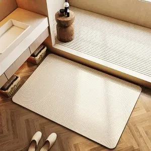 [장보리]미끄럼방지 소프트 규조토 발매트 욕실 주방 40x60